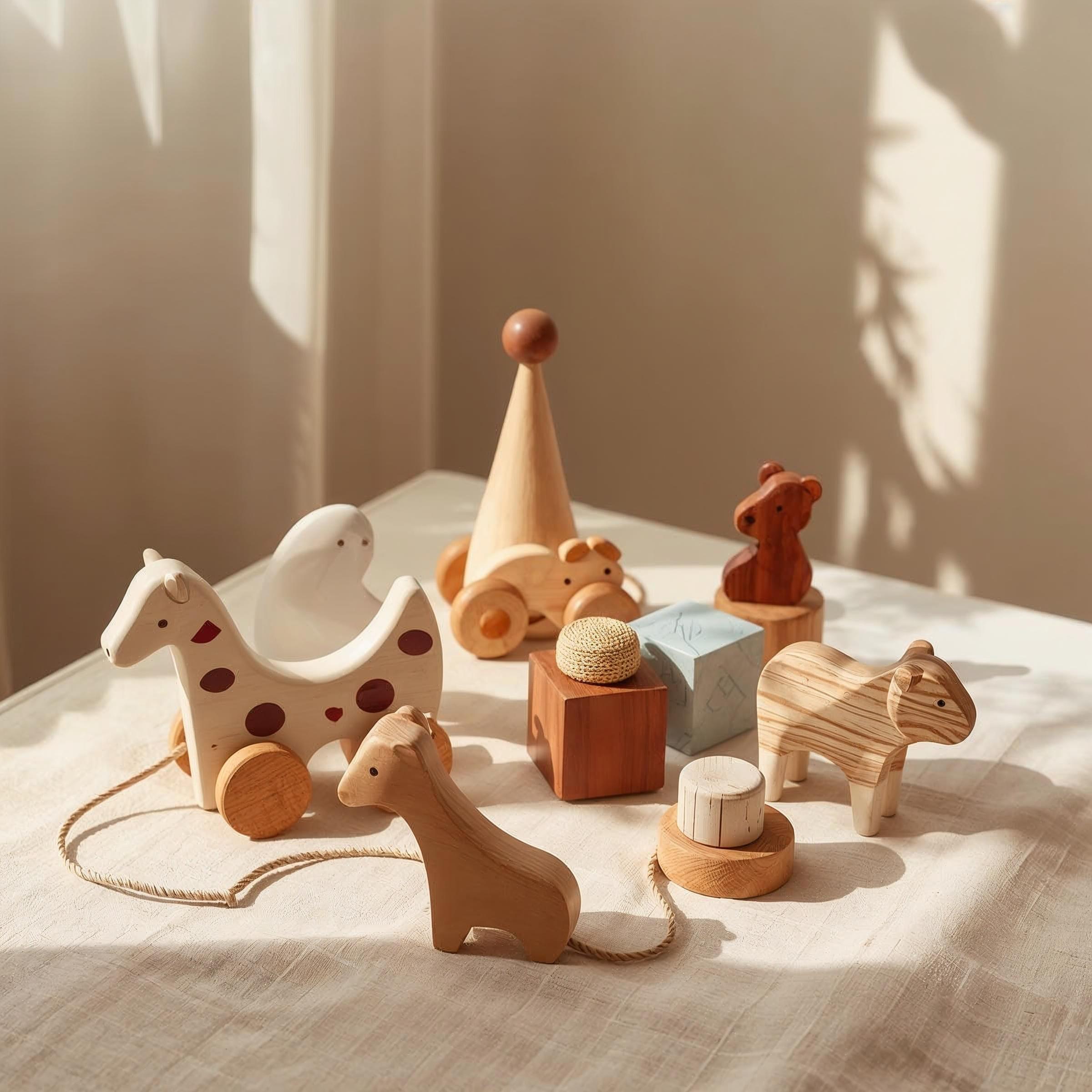Premium-quality wooden learning toys made with safe natural materials
